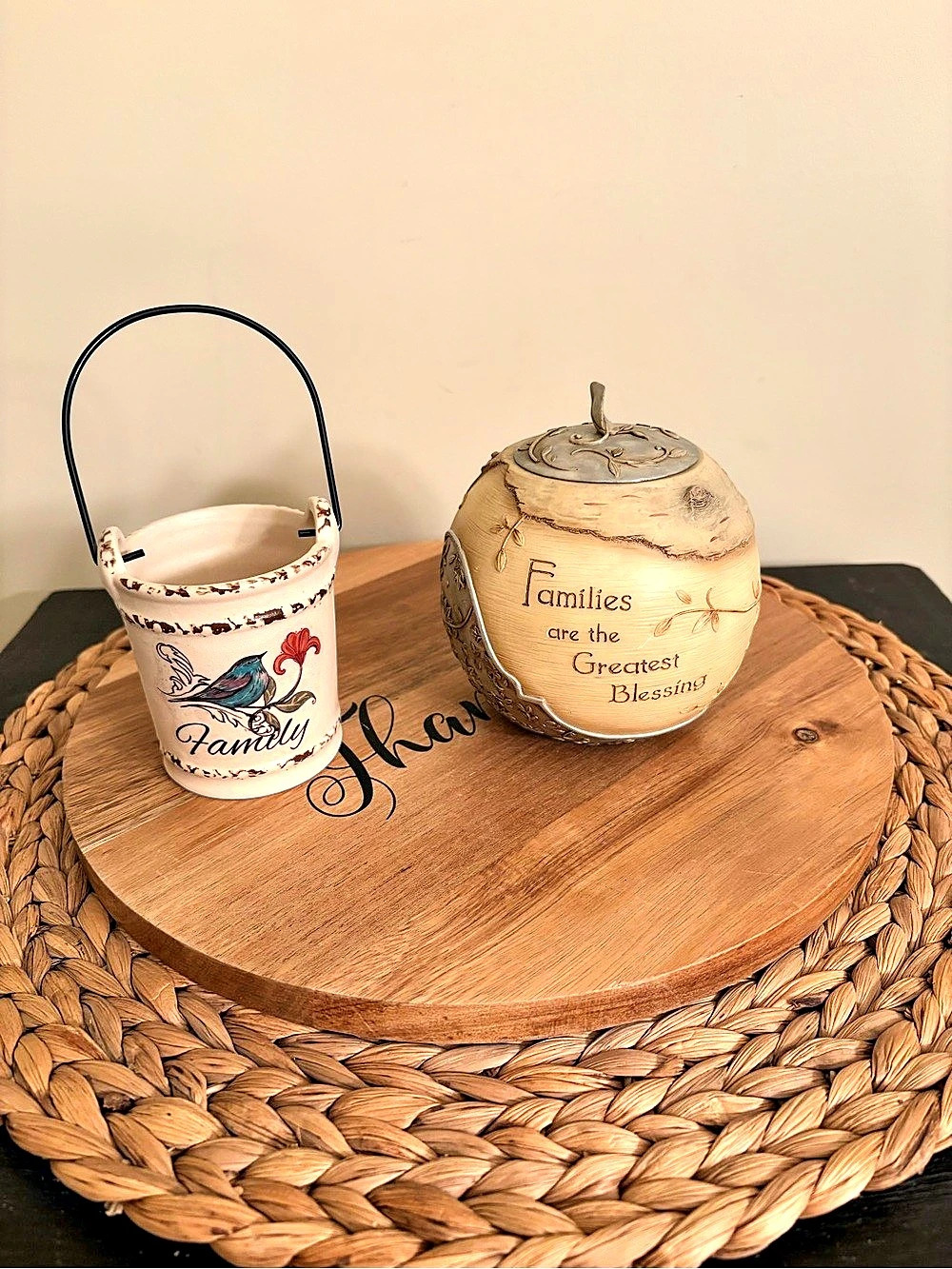 Family Candle Holder and Family Decorative Container